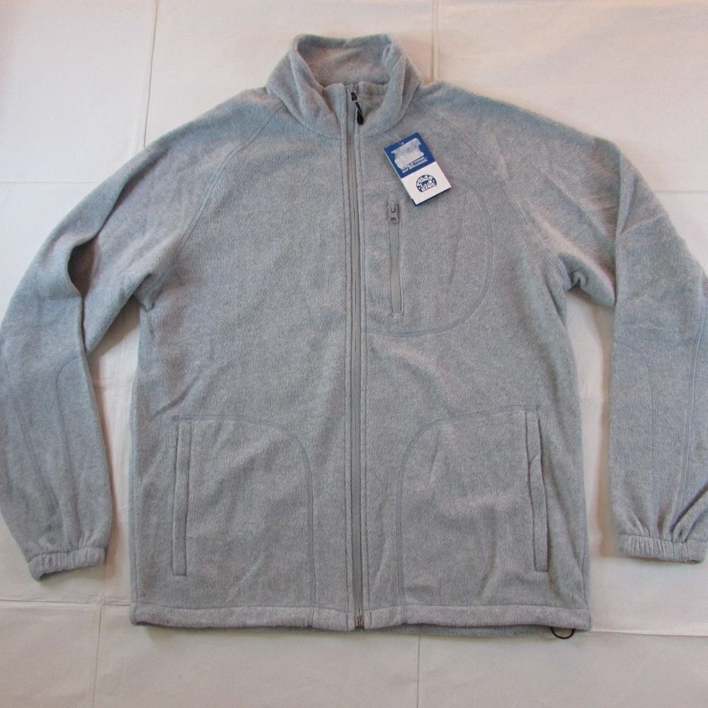 Polar King Men's Long Sleeve Glacier Fleece Full Zip Jacket - Gray